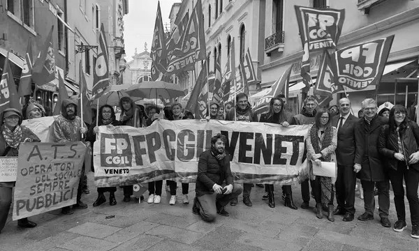 Ambiti Territoriali Sociali: presidio FP CGIL a Venezia
